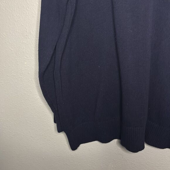 Coldwater Creek Blue Knit Sweater Peacock Crew Neck Size 1X - Picture 6 of 9